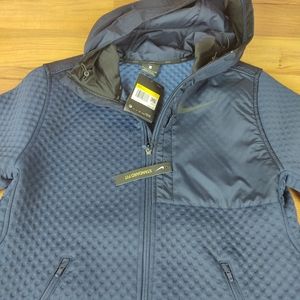 Nike Therma Full Zip Hooded Training Jacket Blue S